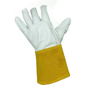 Nuevos guantes de soldadura de cuero de piel de cabra negra de calidad superior personalizados 2025/Nuevo último diseño 2025 guantes de soldadura - Product Image 3