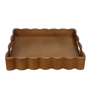 Plateaux de service en bois de haute qualité durables, élégants et parfaits pour l'approvisionnement en gros d'articles ménagers, plateaux de service à trois compartiments - Product Image 3