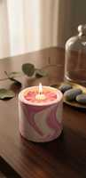 Lilin Kaca Buatan Tangan Aroma Bunga Daisy, Mewah, Natal, Paskah, Pembakaran Bersih, Dekorasi Rumah, Suasana, Hadiah, Grosir
