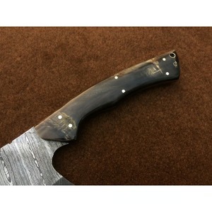 Couteau de boucher fait main avec manche en bois et gaine en cuir Outil de cuisine personnalisable Support OEM de qualité bricolage. - Product Image 2