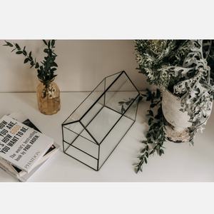 Modern <b>Mini</b> Glass Terrarium Customised Black Metal Frame Geometric Shaped Outdoor Wedding Home Use Table Top Floor <b>Vase</b> Custom - Product Image 6