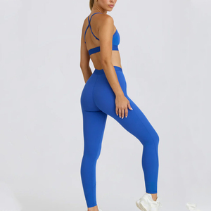 Ensemble de yoga 2 pièces pour femmes, respirant, léger, à séchage rapide, en dentelle, pour la salle de sport, la remise en forme, la course à pied, élégant, personnalisable - Product Image 5