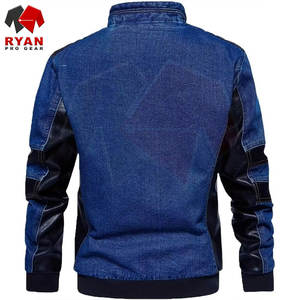 Veste en jean pour homme, qualité supérieure, personnalisation de la marque, OEM ODM, couleur unie, vêtements décontractés, vente en gros - Product Image 3