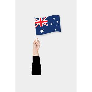 Drapeau australien imprimé numériquement, drapeau à main - Product Image 1