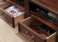 Buffet de salle à manger/TV en teck massif, style européen classique, écologique, durable, élégant et luxueux pour la maison et l'hôtel