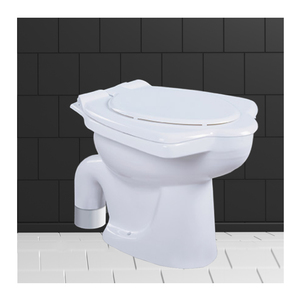 Inodoro de Dos Piezas Alargado, de Vidrio, con Descarga por Gravedad, Montado en el Suelo, Diseño Tradicional, para Uso en Baños en India - Product Image 4