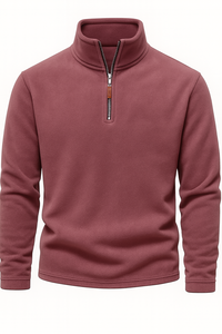 Suéter de Forro Polar para Hombre, Personalizado con Bordado, Cierre de Cremallera 1/4, 100% Algodón, Holgado, Manga Larga, Informal, para Invierno y Actividades al Aire Libre - Product Image 6