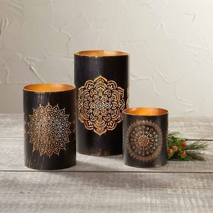 Bougeoir votif en fer décoratif de qualité supérieure pour une atmosphère romantique aux chandelles à la maison - Product Image 4