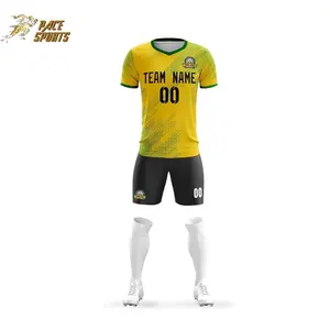 2024 erkek kadın özel Logo süblimasyon futbol formaları baskı futbol futbol tişörtü ve kısa setleri