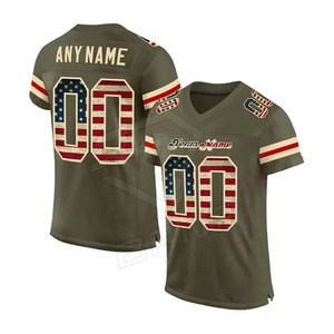 Maillot de football américain personnalisé 100% polyester pour adultes, haute qualité, respirant, anti-humidité, anti-bactérien, séchage rapide, taille plus - Product Image 5