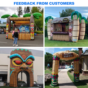 Sayok thương mại inflatables lối vào Hawaii luau Đảng Inflatable Tiki vòm cho các sự kiện cho thuê - Product Image 6