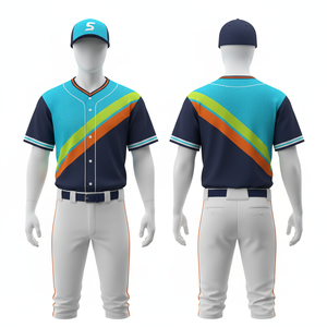 Camisetas de Béisbol Estampadas y Bordadas, Camisetas con Estampado Digital Personalizado Unisex, Corte Automatizado Personalizado, Conjuntos de Uniformes de Equipo con Logotipo - Product Image 2
