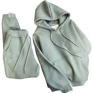 Conjunto de Sudadera con Capucha y Pantalones Deportivos de Alta Calidad, Diseño Moderno, Unisex, 2 Piezas, Conjunto Deportivo Informal para Entrenamiento - Product Image 1