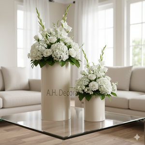 Jarrón Floral Minimalista Moderno de Metal Negro Mate para Decoración de Sala de Estar y Mesa - Product Image 2