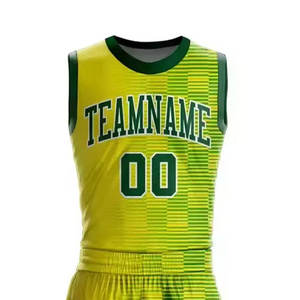 Maillot de basket-ball pour hommes/robe pour femmes maillot de basket-ball réversible pratique vierge personnalisé - Product Image 3