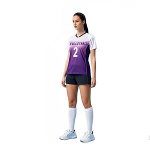 Conjunto Deportivo de Voleibol para Mujer, Jersey Transpirable y Shorts Ajustados - Product Image 5