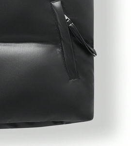 Venta al por mayor chaqueta de invierno de los hombres Venta caliente negro acolchado abajo Chaleco con logotipo personalizado cremallera botón estilo largo TELA DE TRABAJO - Product Image 4