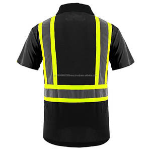 Men Safety <b>Polo</b> Shirt- Reflective Construction Hi-Viz Worker Wear Safety T Shirts Reflective Tape Security Safety <b>Polo</b> T Shirts - Product Image 6