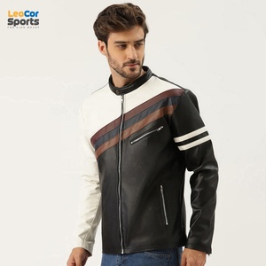 VESTES EN CUIR DE BIKER OEM ODM Matériel en cuir de haute qualité Meilleur design Veste en cuir à col rabattu pour hommes - Product Image 3