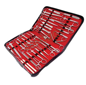 Kit d'instruments vétérinaires 157 pièces ciseaux en acier inoxydable pinces porte-aiguilles poignée de scalpel Kits de dissection chirurgicale - Product Image 3