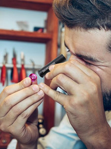 Dicroscopio de calcita de alta resistencia, herramienta de joyería y piedras preciosas de 15mm de diámetro, prueba gemológica, Gema tricóica para gemólogo - Product Image 6