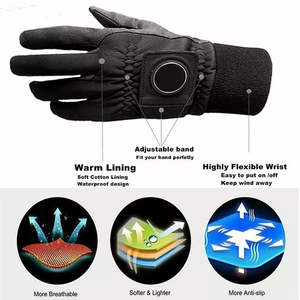 Gants de golf pour hommes en cuir Cabretta de haute qualité, respirants, paume souple, véritable peau de mouton, sport professionnel, vente en gros - Product Image 5
