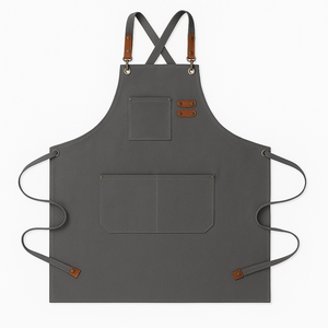 Tablier de barbecue sans manches en toile cirée, robuste, durable, réutilisable, résistant à la chaleur, design long pour grillades, fumage et cuisson en extérieur - Product Image 2