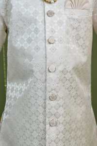 Sherwani de Seda para Niños, Estilo Étnico, para Bodas y Fiestas, con un Toque Real - Product Image 4
