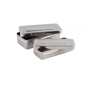 Holloware Instruments Caja de almacenamiento de instrumentos quirúrgicos de acero inoxidable de alta calidad con ganchos para una conservación segura - Product Image 4