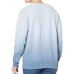 Cuello redondo 100% algodón diseño caliente OEM hecho a medida hombres 100% algodón liso sudadera con manga larga básicos sudaderas hombres - Product Image 2