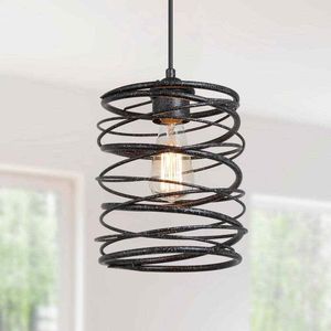Lámpara Colgante Rústica de Metal, Diseñada para Decoración de Estilo Rústico y Campestre, con Acabado Envejecido y un Ambiente Acogedor - Product Image 3