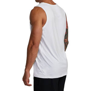 Camisetas sin mangas lisas con logotipo personalizado para hombre, camisetas sin mangas de entrenamiento de algodón en blanco transpirable de calidad superior, camisetas sin mangas transpirables de talla grande para hombre - Product Image 4