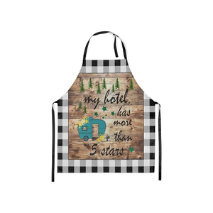 Delantal de cocina lavable personalizado sin mangas de material de algodón 100% con logotipo - Product Image 6
