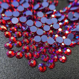 China Factory Siam <span class=keywords><strong>AB</strong></span> Crystal Hotfix Rhinestones SS20/5mm Flatback Rhinestones para ropa zapatos artesanías - Product Image 1