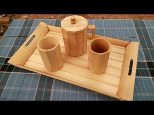 ชุดน้ำชาไม้ทำมือสไตล์โมเดิร์นสุดหรู ปรับแต่งได้ พร้อมกาน้ำชาและถาด ทำจากไม้มะพร้าว ชุดกาน้ำชาและถ้วย - Product Image 3