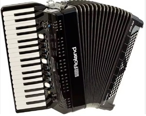 Acordeón Roland FR-4 X BK de Alta Calidad (Negro, con Teclas) - Product Image 1