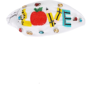 Diadema de Tela Suave con Bordado, Piedras y Cuentas de la India para Mujer - Product Image 2