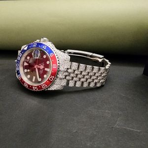 Montres de luxe de mode en acier inoxydable avec mouvement à quartz analogique ETA, diamant moissanite de qualité supérieure, cadeau - Product Image 4