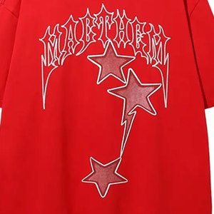 Camiseta de gran tamaño personalizada para hombre, tela de lona de poliéster/algodón con logotipo impreso, transpirable, talla grande, moda Premium - Product Image 6
