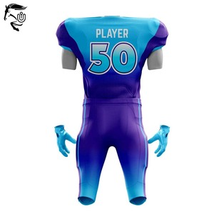 Conjuntos de uniformes de fútbol americano unisex con logotipo personalizado OEM/ODM 2025 | Ropa deportiva sublimada de poliéster de alta calidad" - Product Image 3