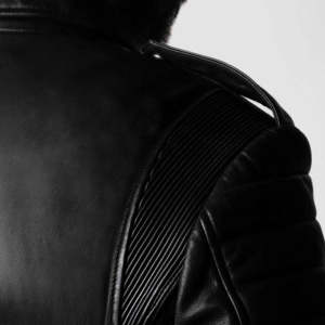 Chaqueta de Cuero Vacuno 100% para Hombre, con Cierre de Cremallera, Logotipo Frontal, Estilo Vintage, Resistente al Viento, Transpirable, Elegancia Robusta - Product Image 3