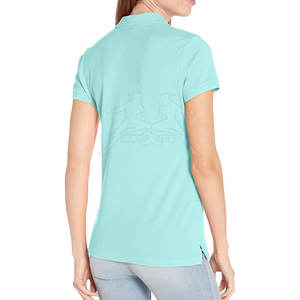 Polo elegante con cuello de botones y tela suave para todo el día, Polo informal cómodo con sensación ligera - Product Image 5