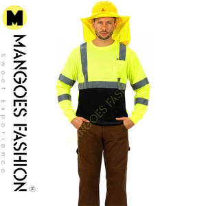 Hi-viz Class 3 Customized Logo Waterproof Workwear <b>T</b>-<b>Shirt</b> with Moisture Wicking Birdseye Mesh Bottom Set - Product Image 2