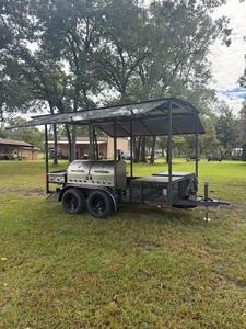 จัดส่งฟรีอุปกรณ์ครบครัน8FT เตาย่างบาร์บีคิวเคลื่อนที่และรถพ่วงสำหรับปิ้งย่างกลางแจ้งและขายอาหารห้องครัวสำหรับธุรกิจสตรีท - Product Image 5