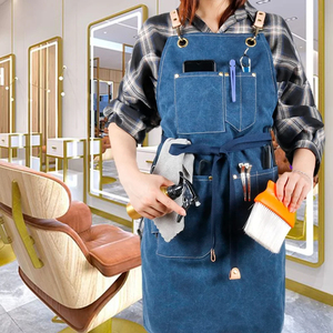 Delantales de lona de moda para el hogar con bolsillos Delantal de chef duradero Delantal de peluquero impermeable a prueba de aceite Belleza - Product Image 2