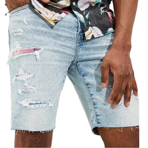 Pantalones Cortos de Trabajo de Verano para Hombre, Estilo Carpenter, con Doble Rodilla, de Mezclilla, Novedad - Product Image 1