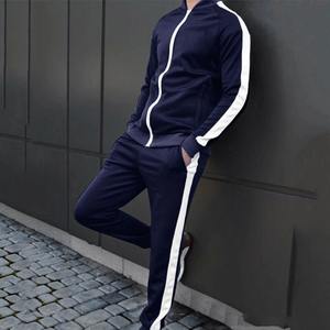 Ropa deportiva personalizada al por mayor para hombre, chándales sólidos de alta calidad, transpirable, respetuosos con el medio ambiente, ropa informal para invierno, logotipo personalizado - Product Image 2