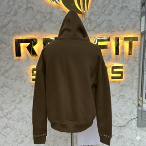 Cómodo tamaño personalizado impreso logotipo calidad confiable cremallera Sudadera con capucha impresa hecha en fábrica precio barato sudaderas con capucha hombres sudaderas con capucha - Product Image 4