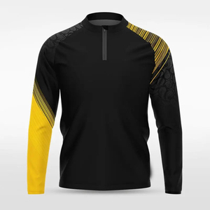 Custom Sublimation Reversible Quarter Zip Shirt Men Sportswear <b>Athletic</b> Training Top Breathable Eco-Friendly Performance Jersey - Product Image 6