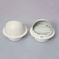 Capot de ventilation extérieur épaissi en acier inoxydable 304, peinture blanche cuite, résistant aux intempéries et à la pluie, du fabricant